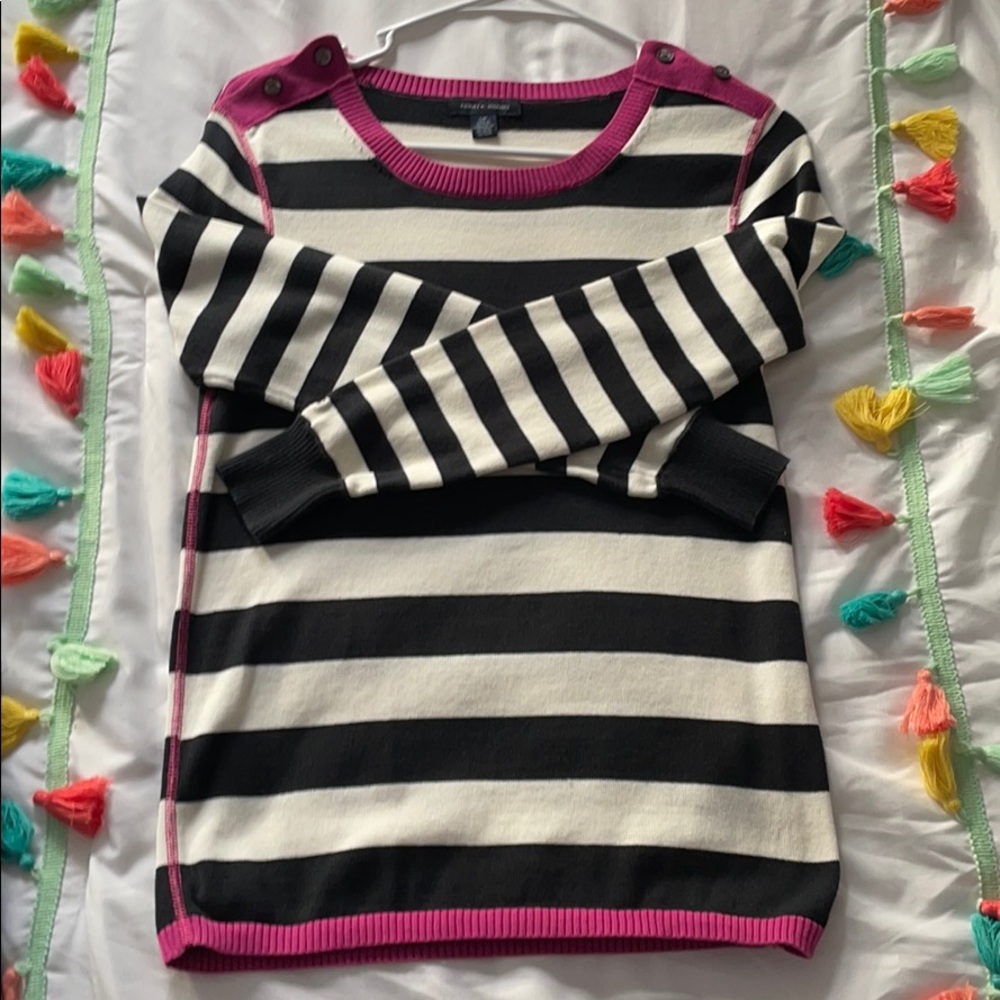Tommy Hilfiger Striped Sweater - Button Detail